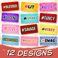 Hashtag Hype – Photo Booth Prop Sign Bundle | 12 Designs