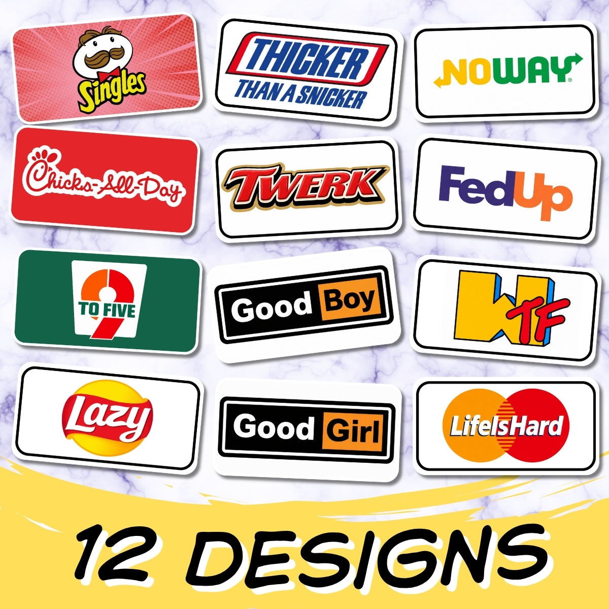 Brand Banter – Parody-Style Photo Booth Prop Sign Bundle | 12 Designs