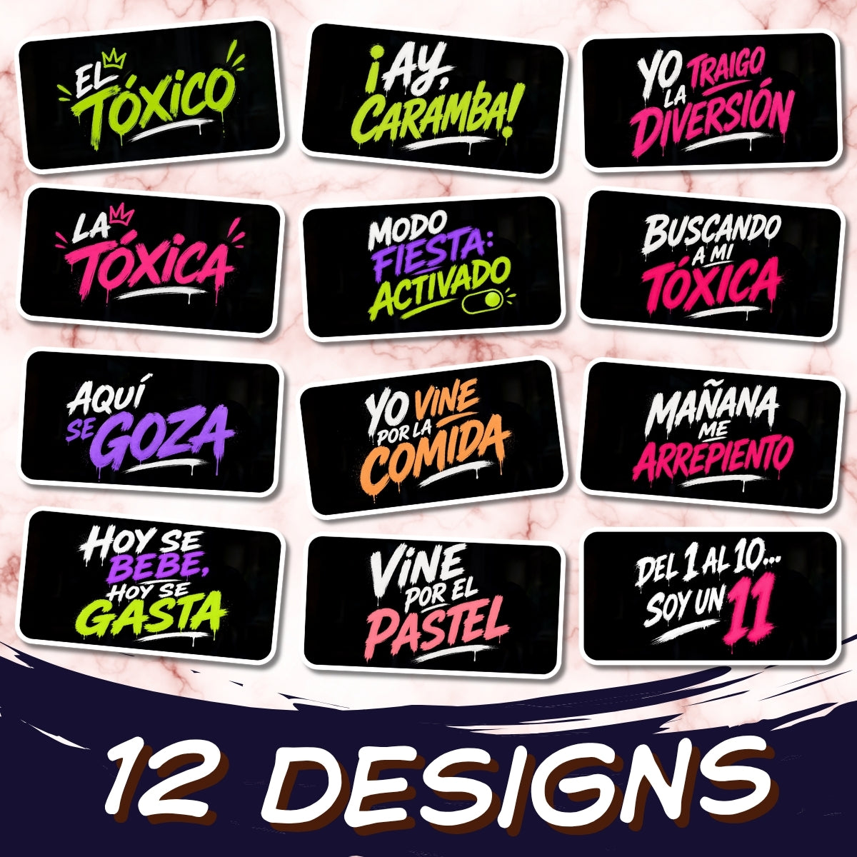 Modo Fiesta – Spanish Photo Booth Prop Sign Bundle | 12 Designs