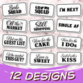 Love & Laughs – Funny Wedding Photo Booth Prop Sign Bundle | 12 Designs